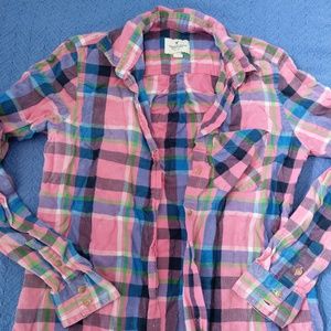 Pink Plaid Shirt